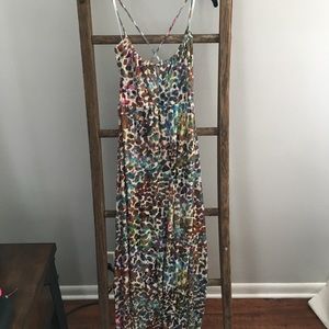 Deletta by Anthropologie multi colored maxi dress
